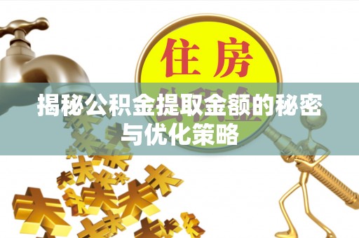 阿里山揭秘公积金提取金额的秘密与优化策略