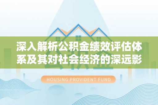 阿里山深入解析公积金绩效评估体系及其对社会经济的深远影响